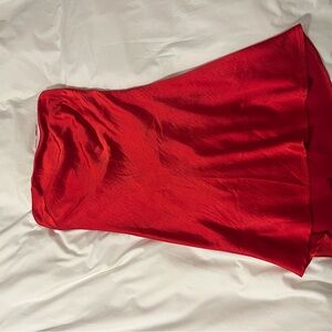 Elegant Red Women's Skirt